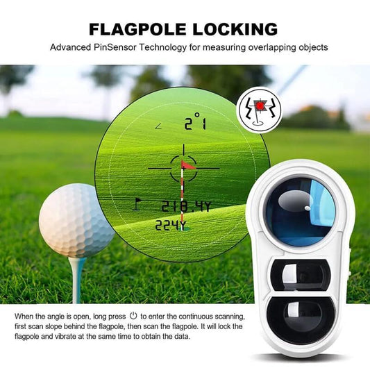 Laser Golf Rangefinder – Slope & Flag Lock With Vibration