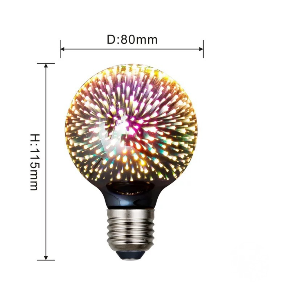 Firework Design Colorful LED Bulb