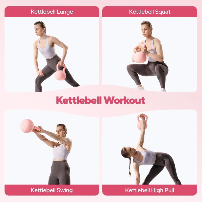 Soft Kettlebell With Handle For Strength & Core Training – Safe Weightlifting Kettlebell For Home Gym Fitness