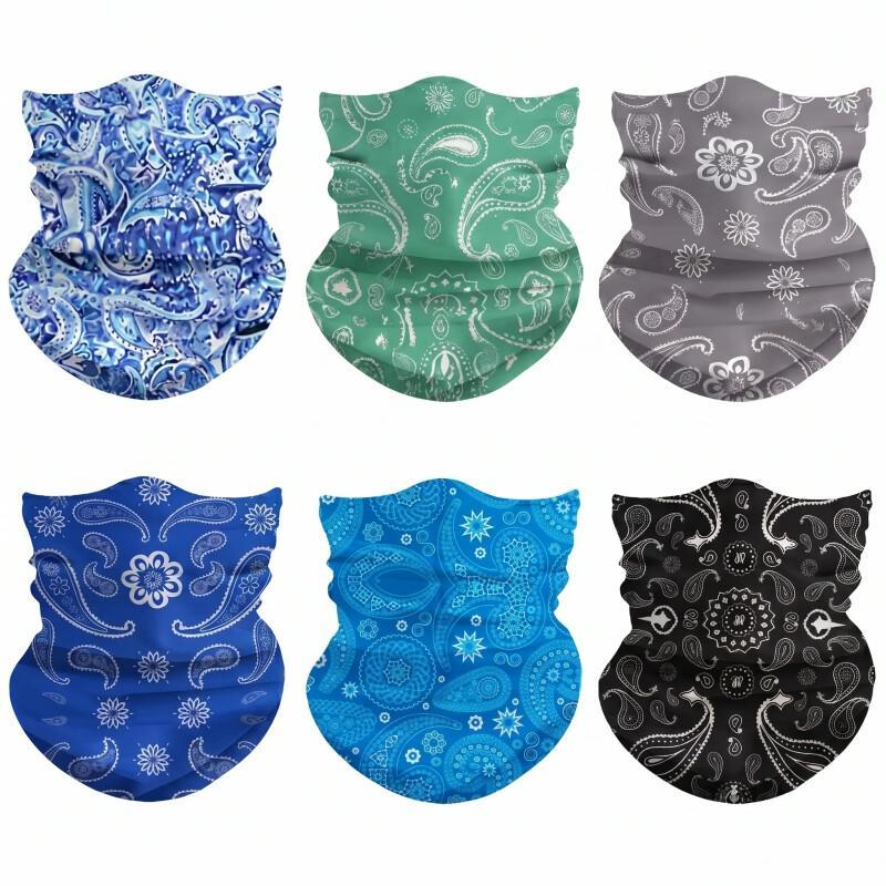 UV Cooling Neck Gaiter Set (6 Pack) – Multi-Use Face Cover