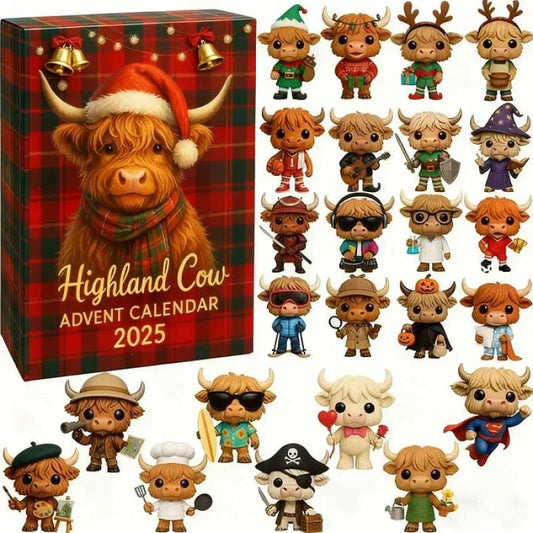Cozy Highland Cow Countdown To Christmas 2025