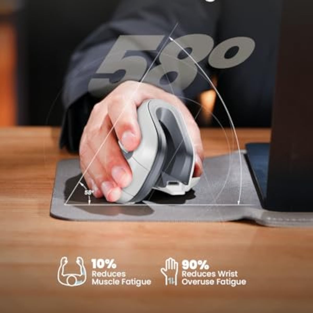 Rechargeable Vertical Ergonomic Mouse