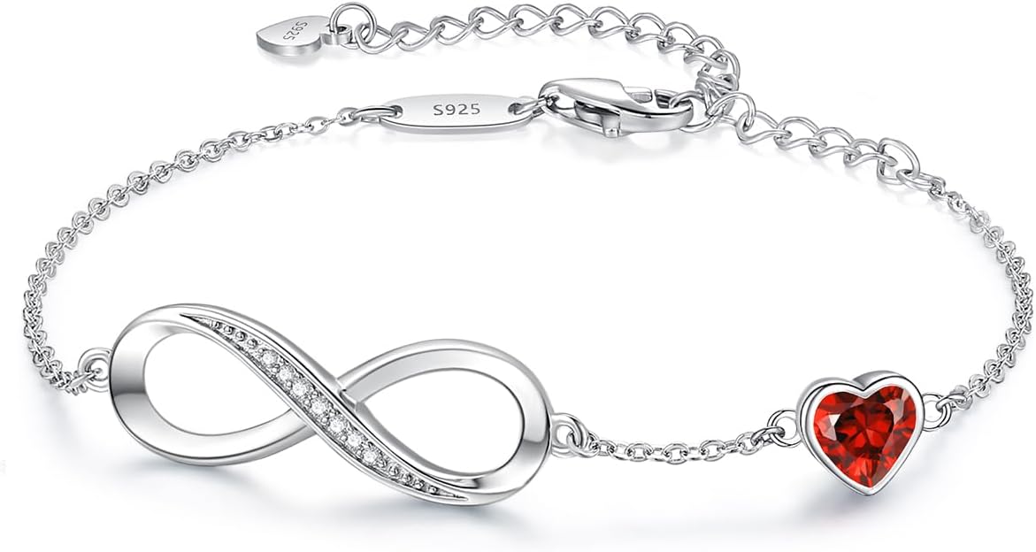 Mobius Strip Monthly Commemorative Bracelet