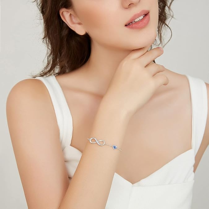 Mobius Strip Monthly Commemorative Bracelet