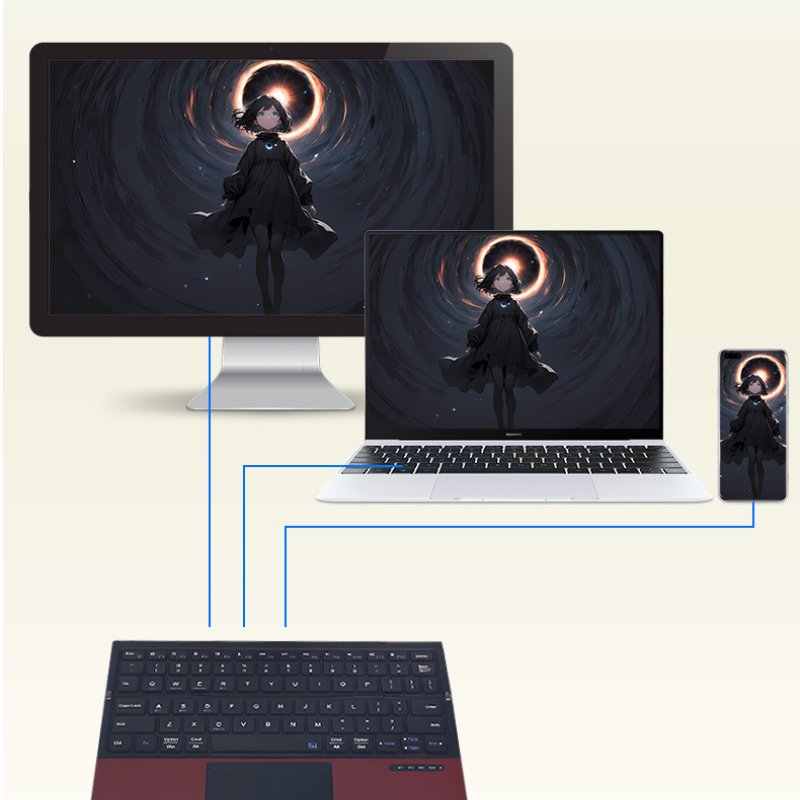 Fold & Go 3 In 1 Wireless Keyboard