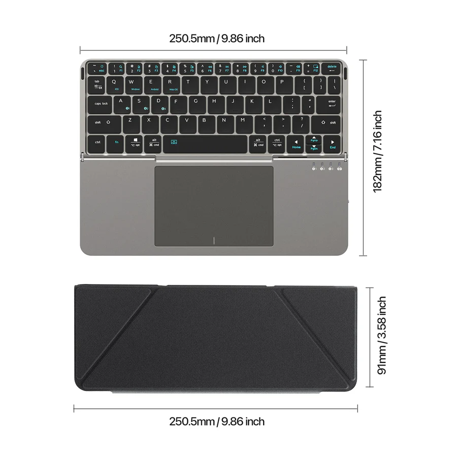 Fold & Go 3 In 1 Wireless Keyboard