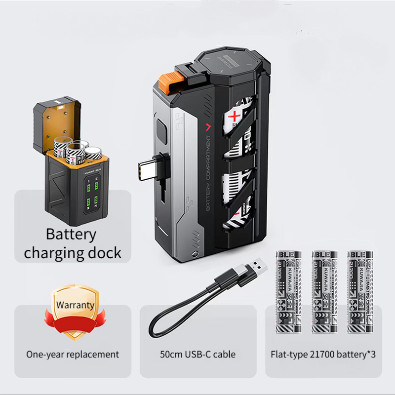 22.5w Fast Charging Power Supply With Replaceable Battery