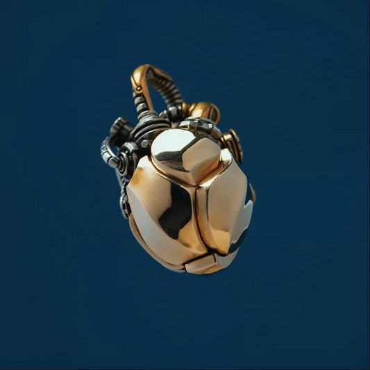 Steampunk Heart Gear Pendant