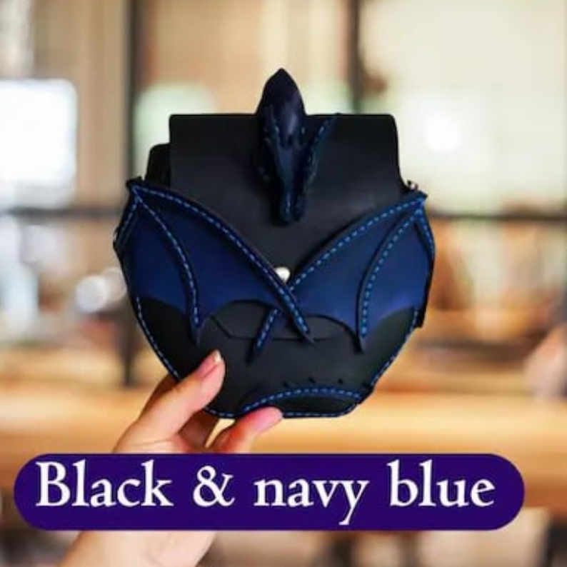 Dragon Embrace Leather Shoulder Bag