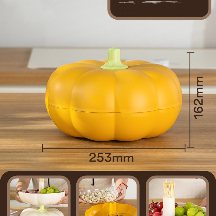 Large Divided Pumpkin Tray