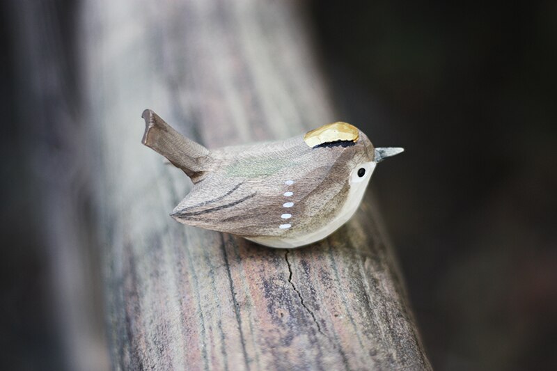Artisanal Wooden Bird Sculptures
