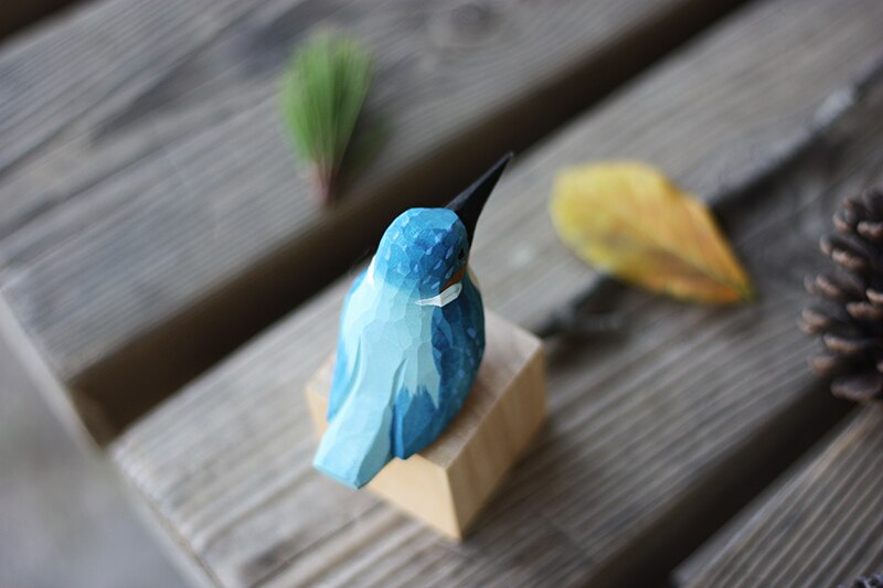 Artisanal Wooden Bird Sculptures
