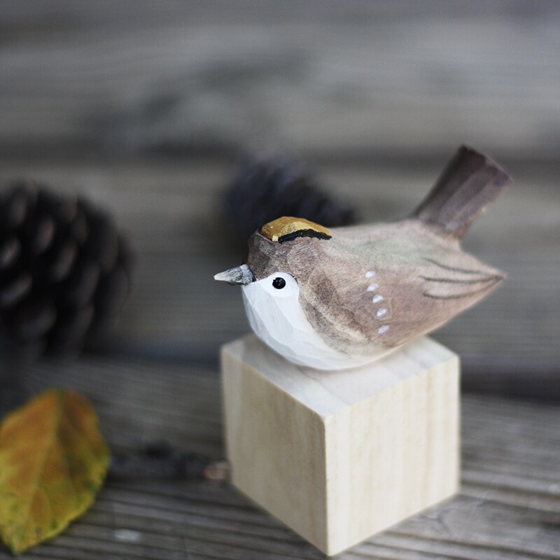 Artisanal Wooden Bird Sculptures