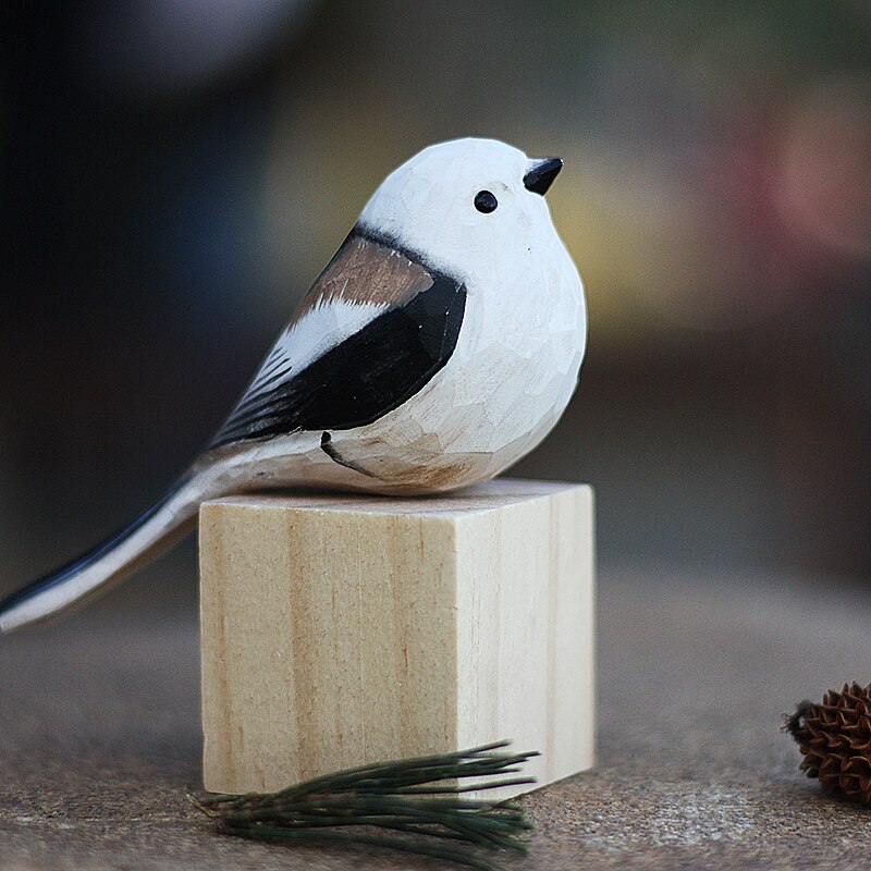 Artisanal Wooden Bird Sculptures
