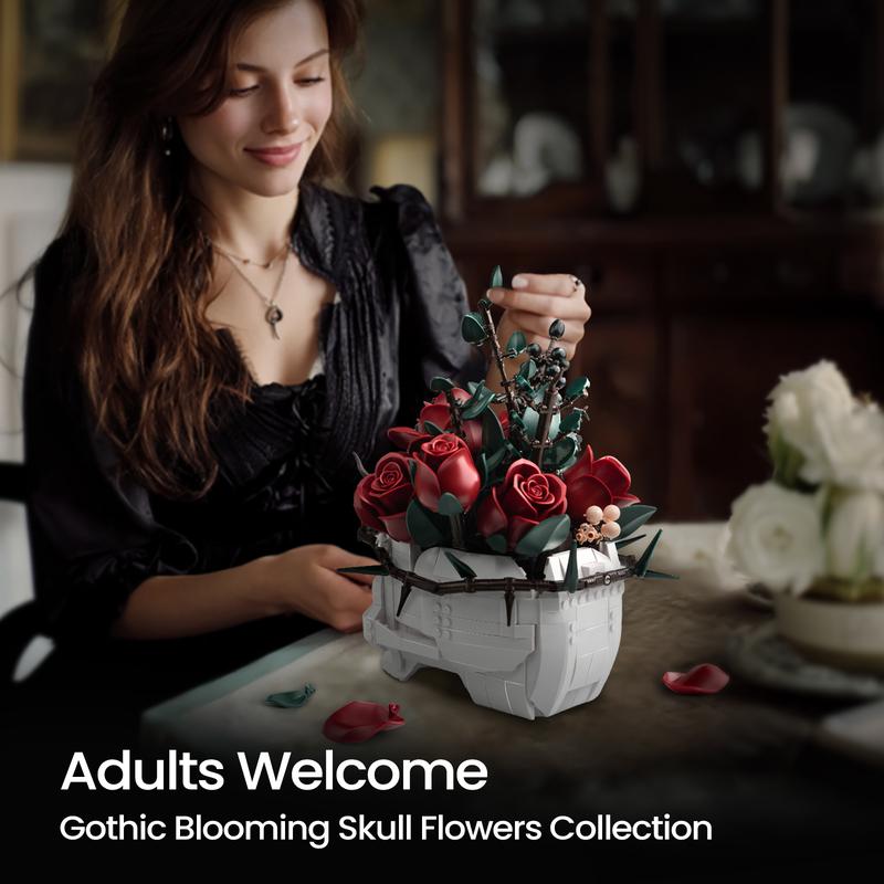The Perfect Macabre Gift: Build Your Own Rose Skull Sculpture