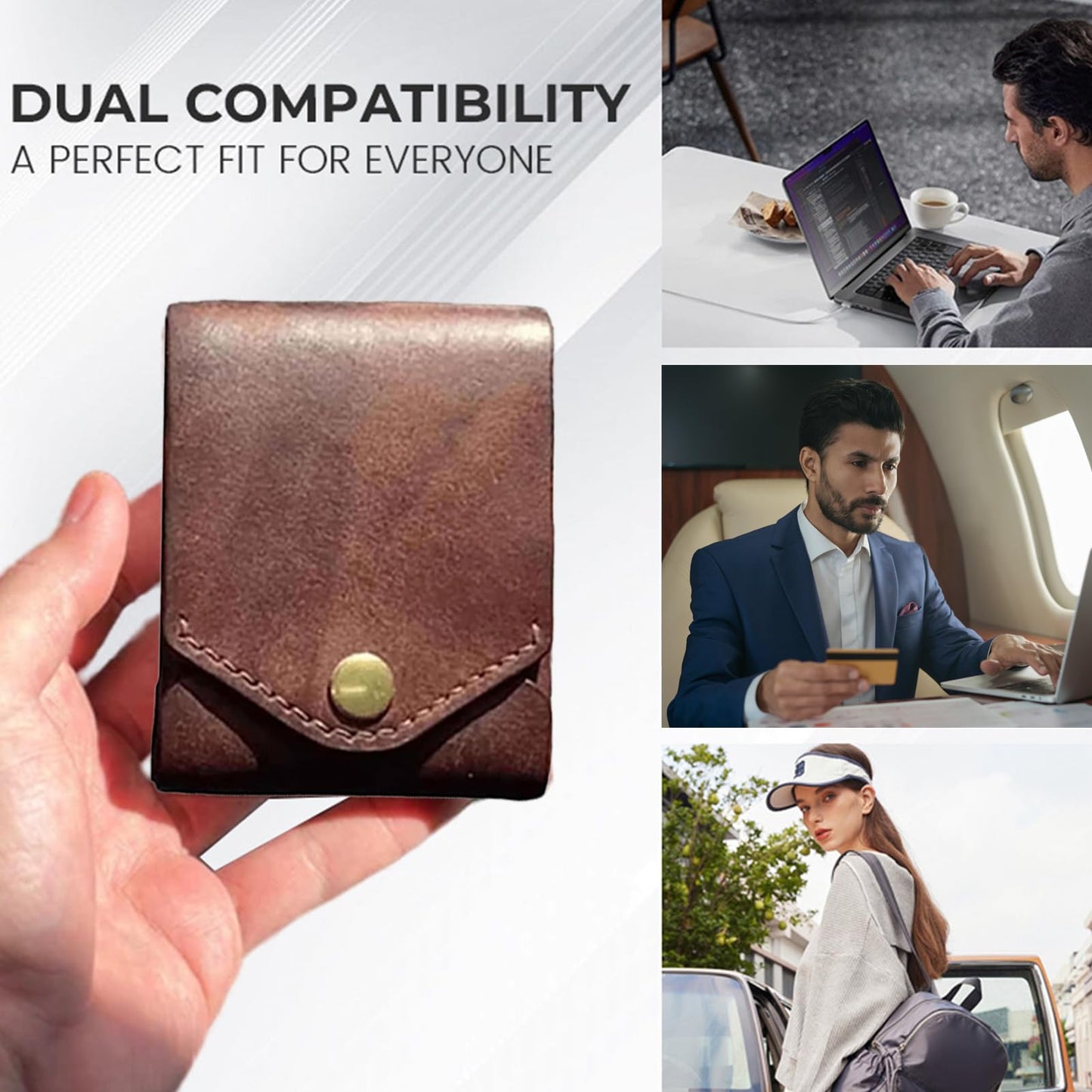 Full-Grain Leather Bifold Wallet For Men