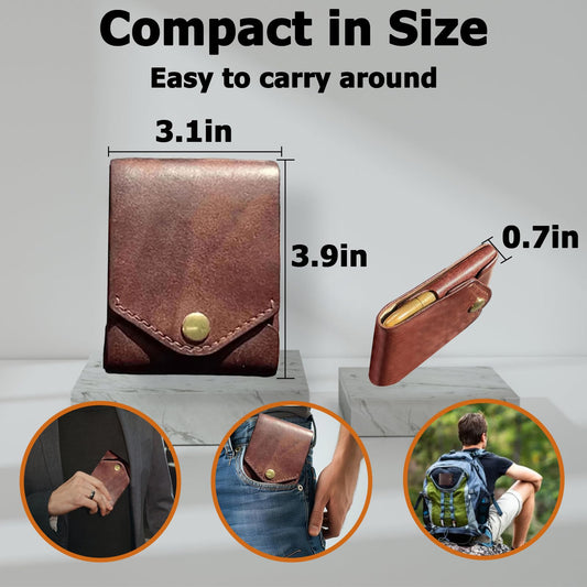 Full-Grain Leather Bifold Wallet For Men