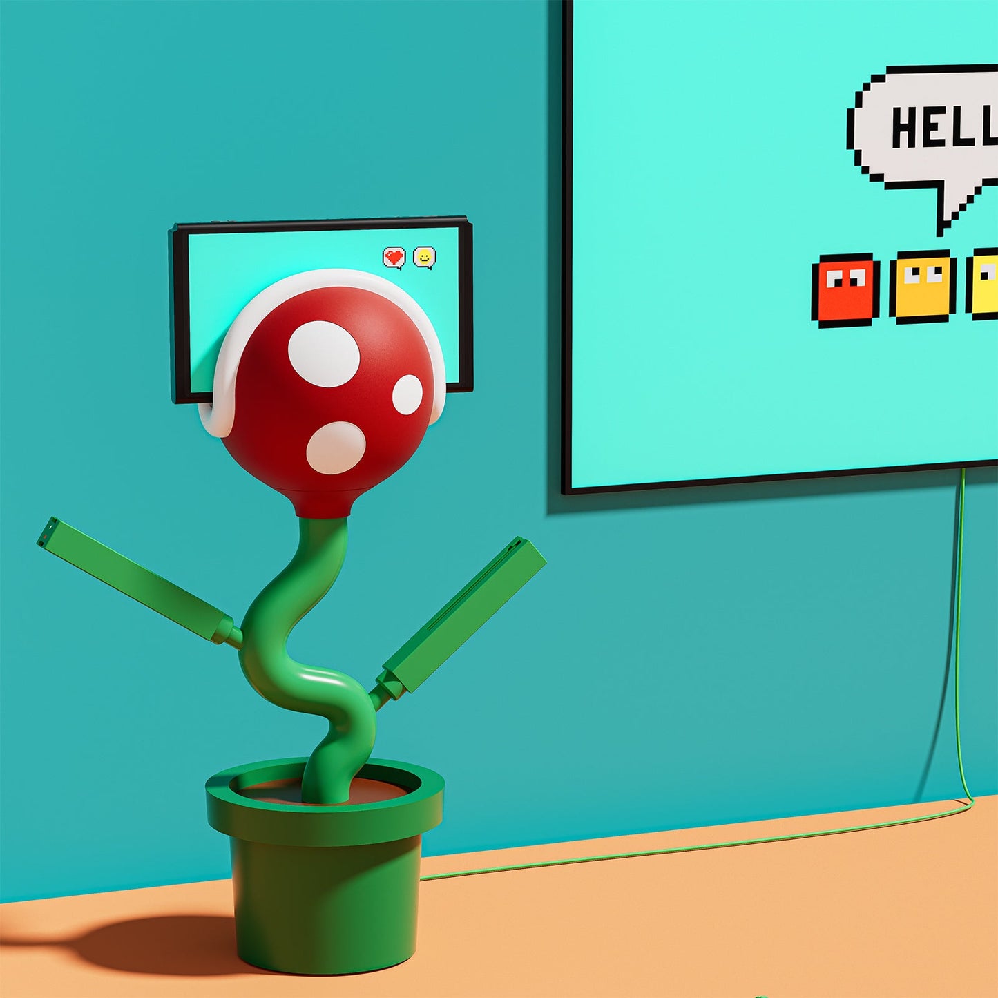 3-in-1 Piranha Plant Dock For Nintendo Switch