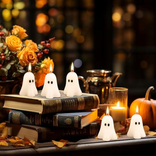 Midnight Spirits White Ghost Candles