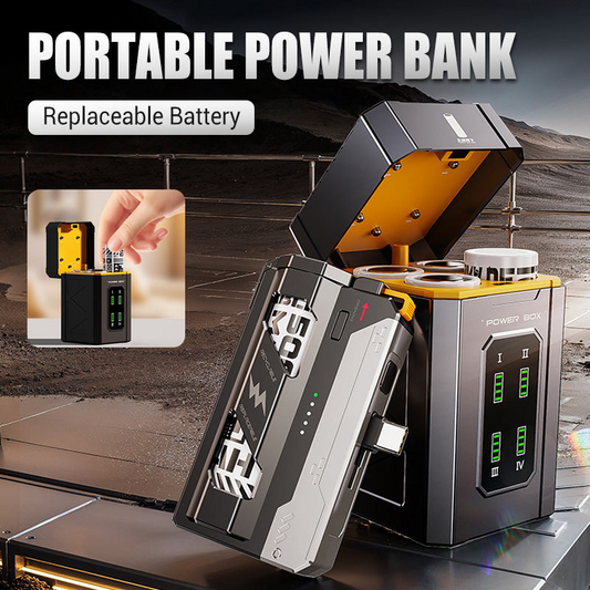 22.5w Fast Charging Power Supply With Replaceable Battery