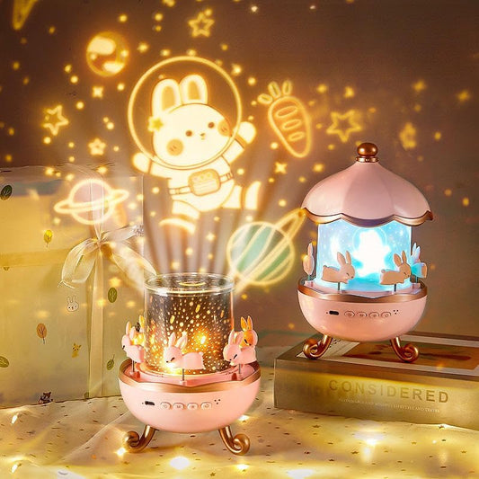 Rotating Kids Night Light With 6 Films