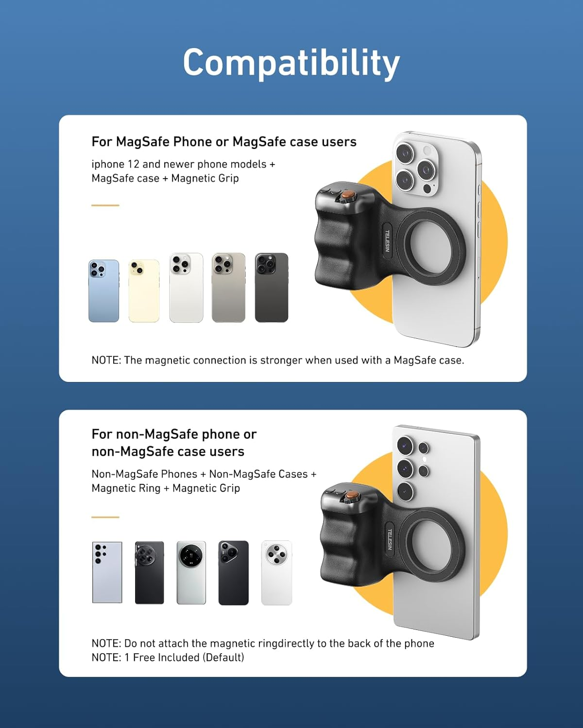 FunShot: All-in-One Magnetic Phone Grip