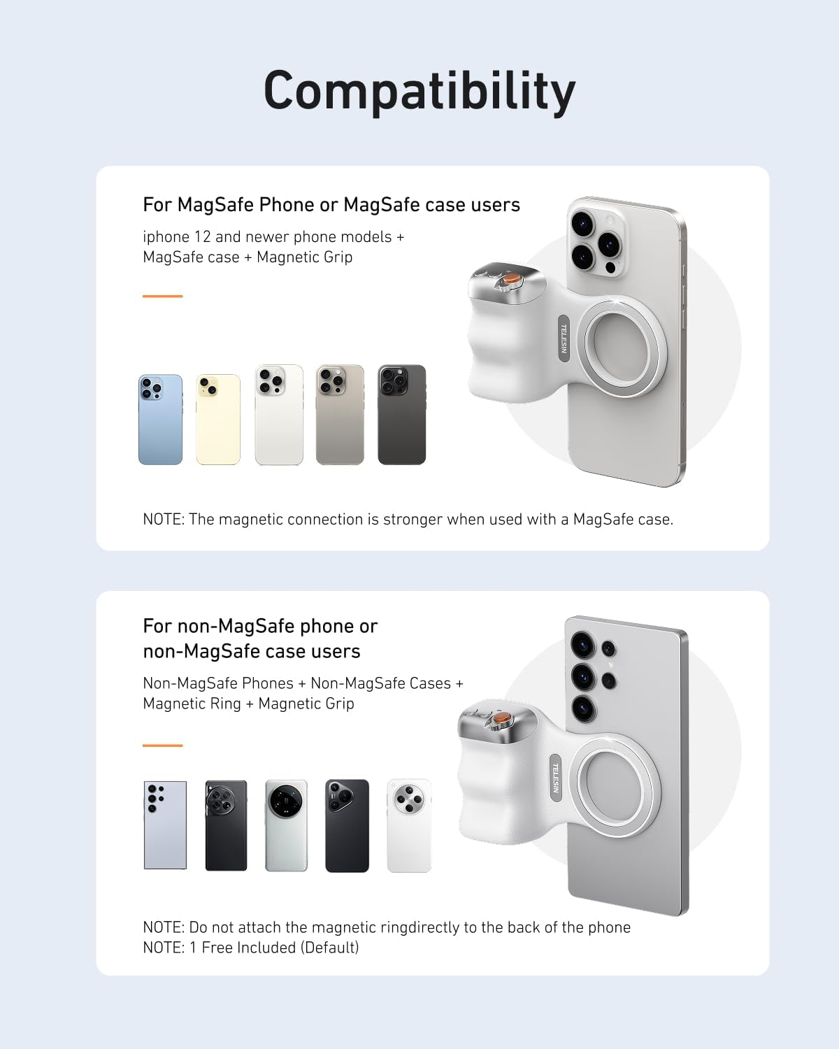 FunShot: All-in-One Magnetic Phone Grip