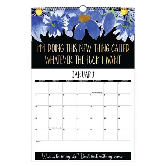 Here We F*cking Go Again: 2026 Swear Calendar For Tired-Ass Women