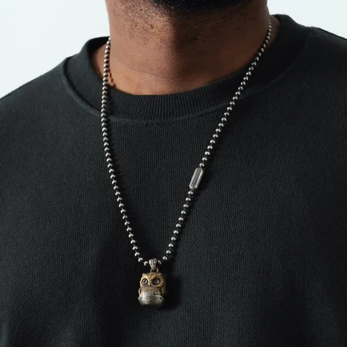 Whimsical Owl Fidget Pendant