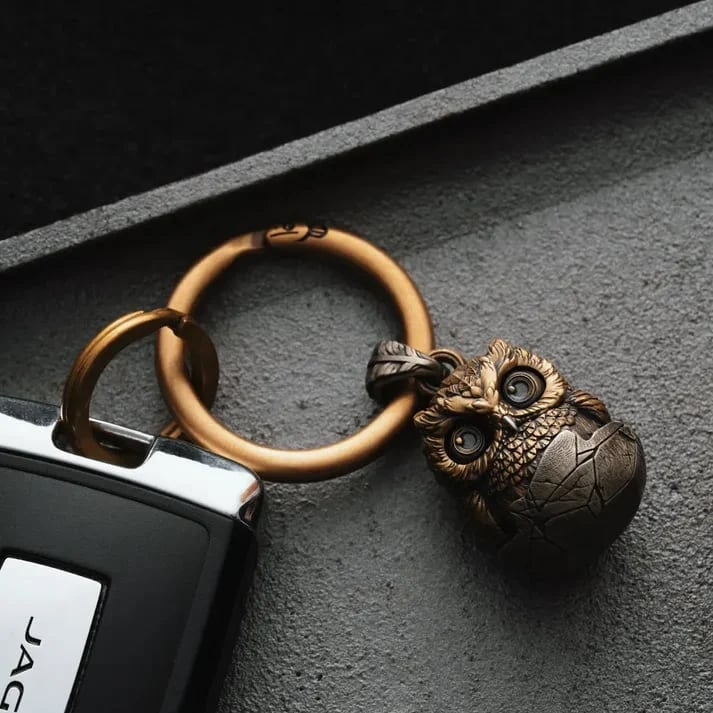 Whimsical Owl Fidget Pendant