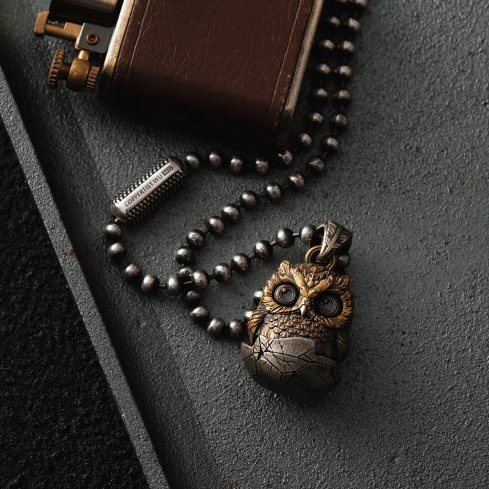 Whimsical Owl Fidget Pendant
