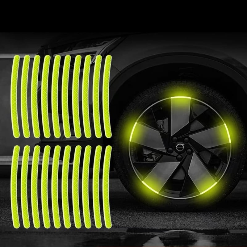 80-Piece Reflective Wheel Strip Kit