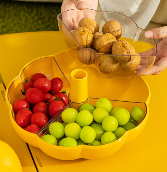 Large Divided Pumpkin Tray