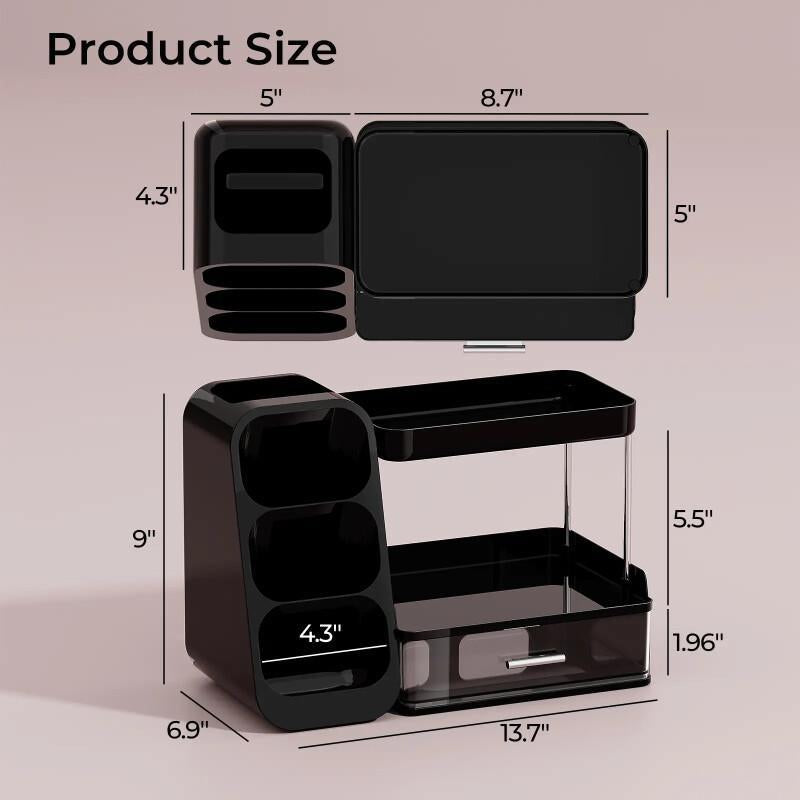 Large Makeup Organizer Box – Multi-Functional Cosmetic Storage
