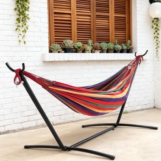 Portable Hammock With Stand – 450LB Steel Frame Outdoor Lounge