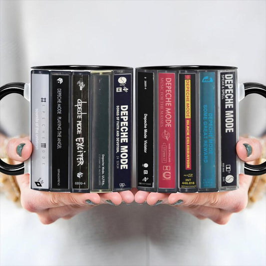 Depeche Mode Albums Cassette Collection Mug - Retro Music Gift