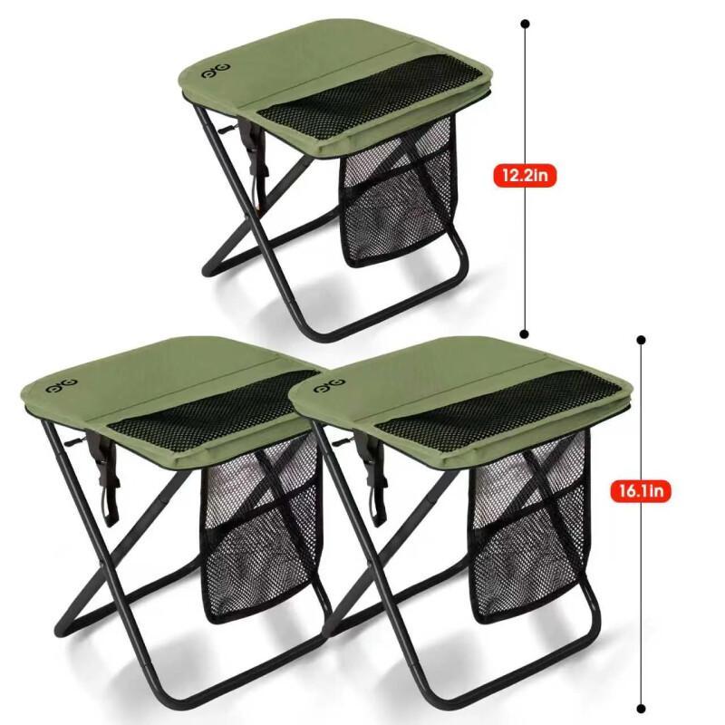 Portable Folding Camping Chair – Ultra Light With Strap & Side Pockets