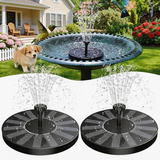 Solar Bird Bath Fountain – Floating Water Pump With 6 Nozzles For Garden & Pond
