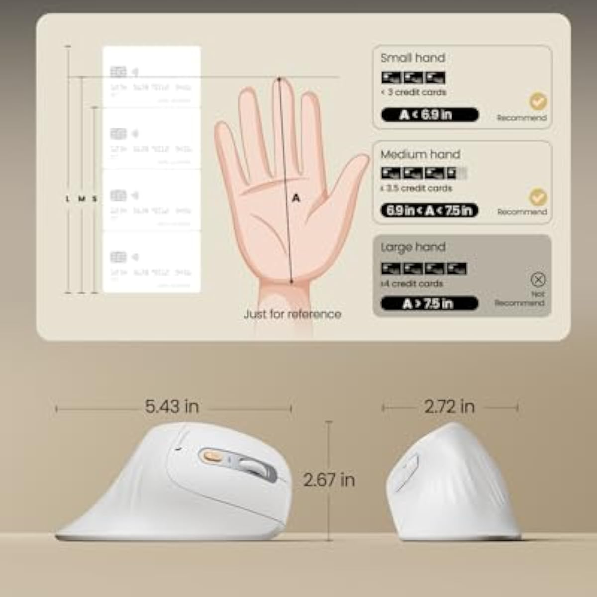 Rechargeable Vertical Ergonomic Mouse