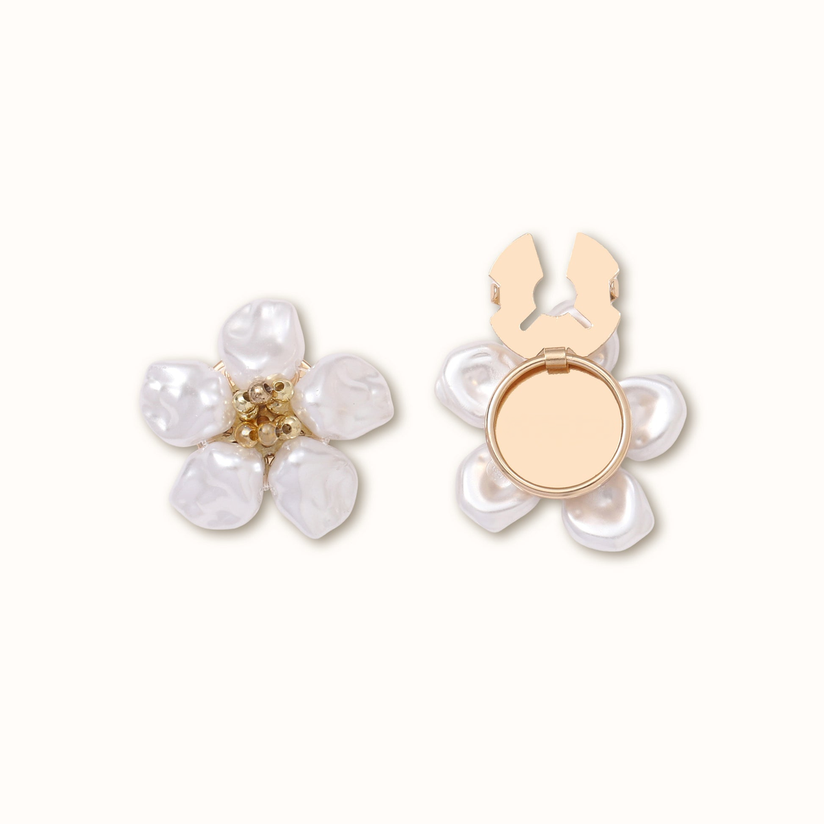 Camellia cufflinks