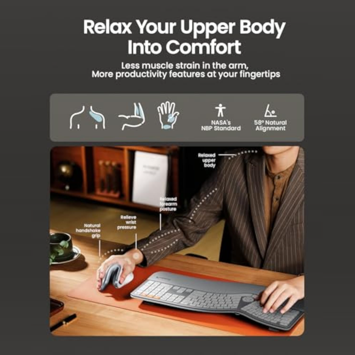Rechargeable Vertical Ergonomic Mouse