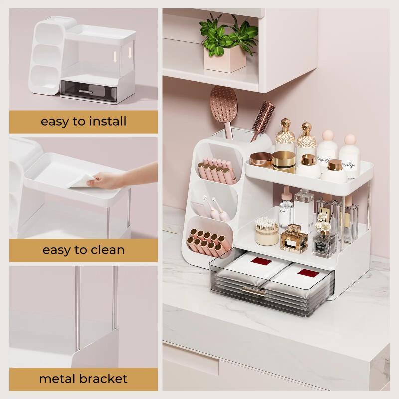 Large Makeup Organizer Box – Multi-Functional Cosmetic Storage