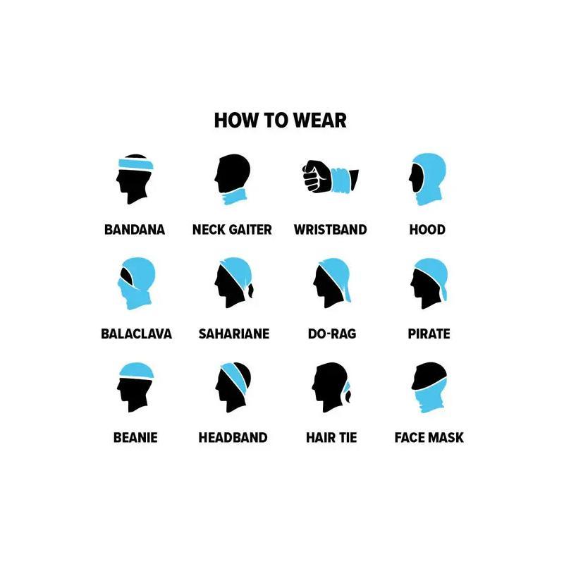UV Cooling Neck Gaiter Set (6 Pack) – Multi-Use Face Cover
