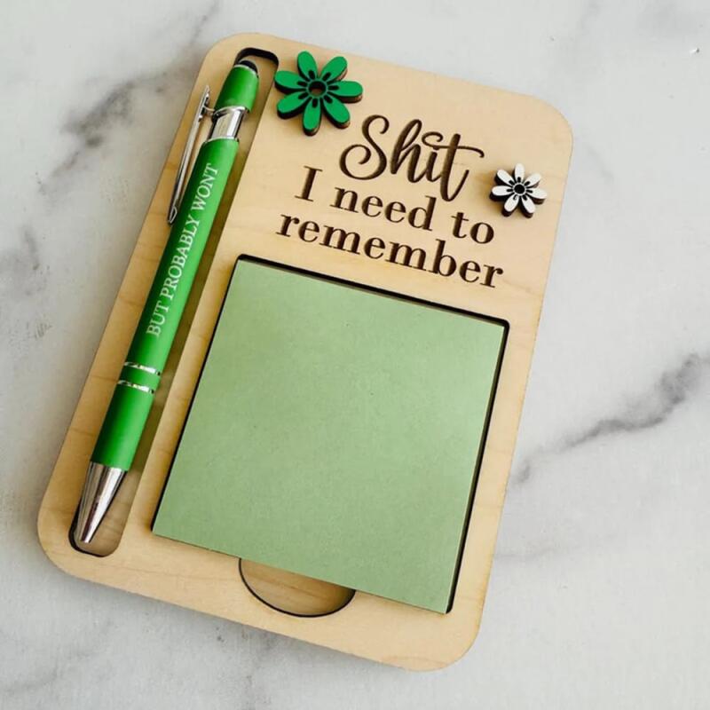 The "Shit I Need To Remember" Sticky Note Holder