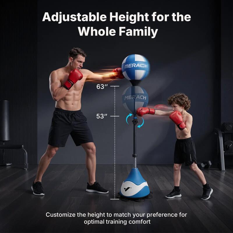 Adjustable Boxing Punching Bag With Stand – Speed Training & Fitness Equipment