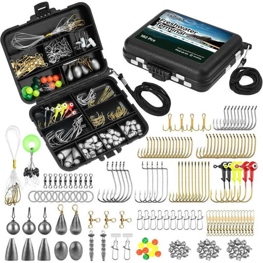 MadBite Fishing Kit – Complete Tackle Set With Hooks, Sinkers & Bobbers