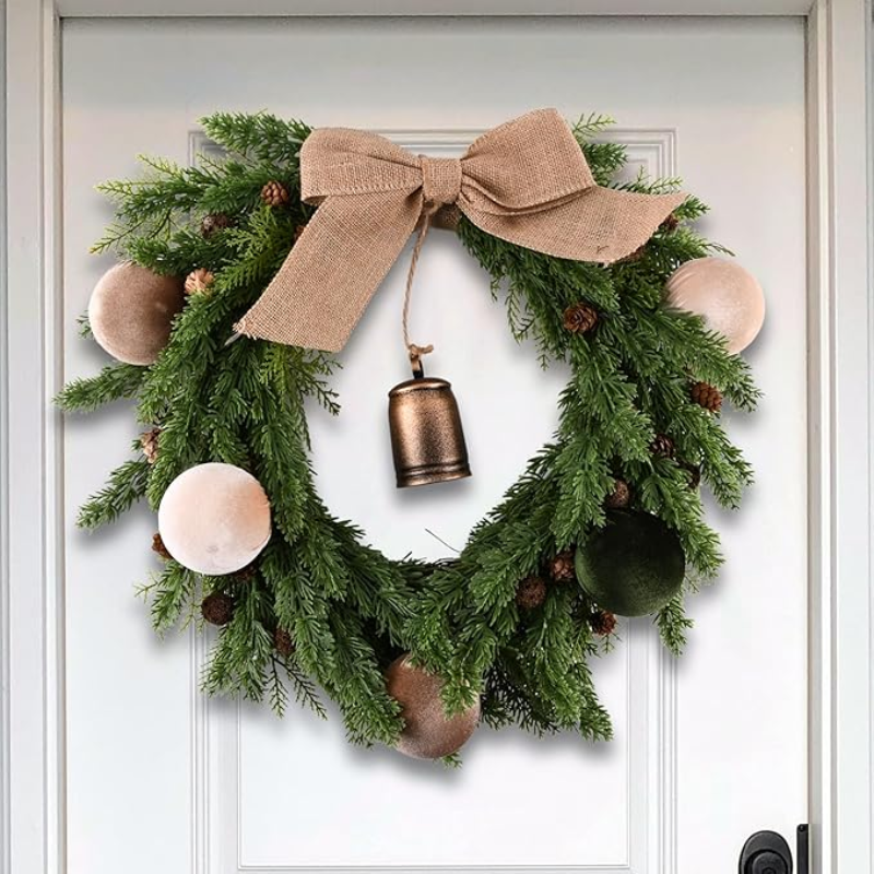 15-Piece Red Velvet Christmas Ball Ornament Set