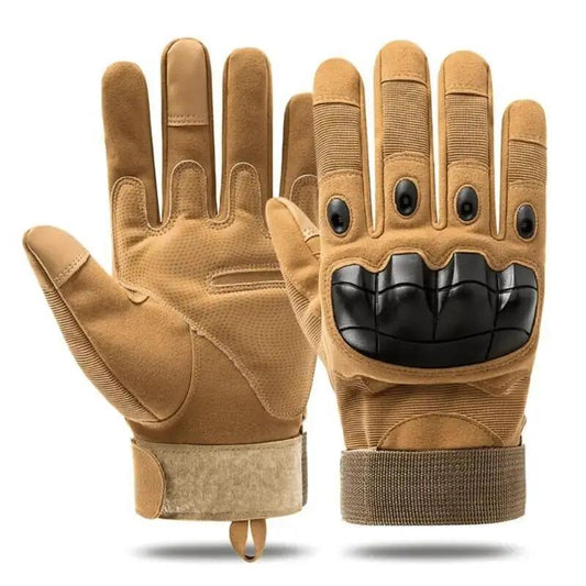 Tactical Full-Finger Gloves – Soft Knuckle, Touchscreen, Non-Slip, Breathable