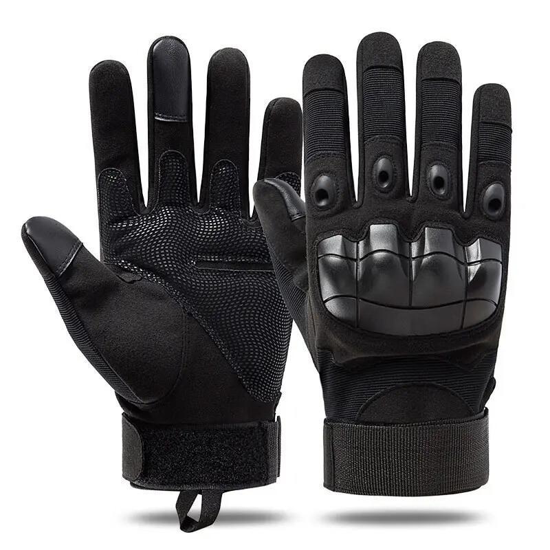 Tactical Full-Finger Gloves – Soft Knuckle, Touchscreen, Non-Slip, Breathable