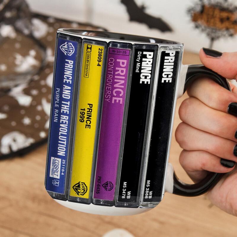 Prince Albums Cassette Collection Mug - Retro Music Gift